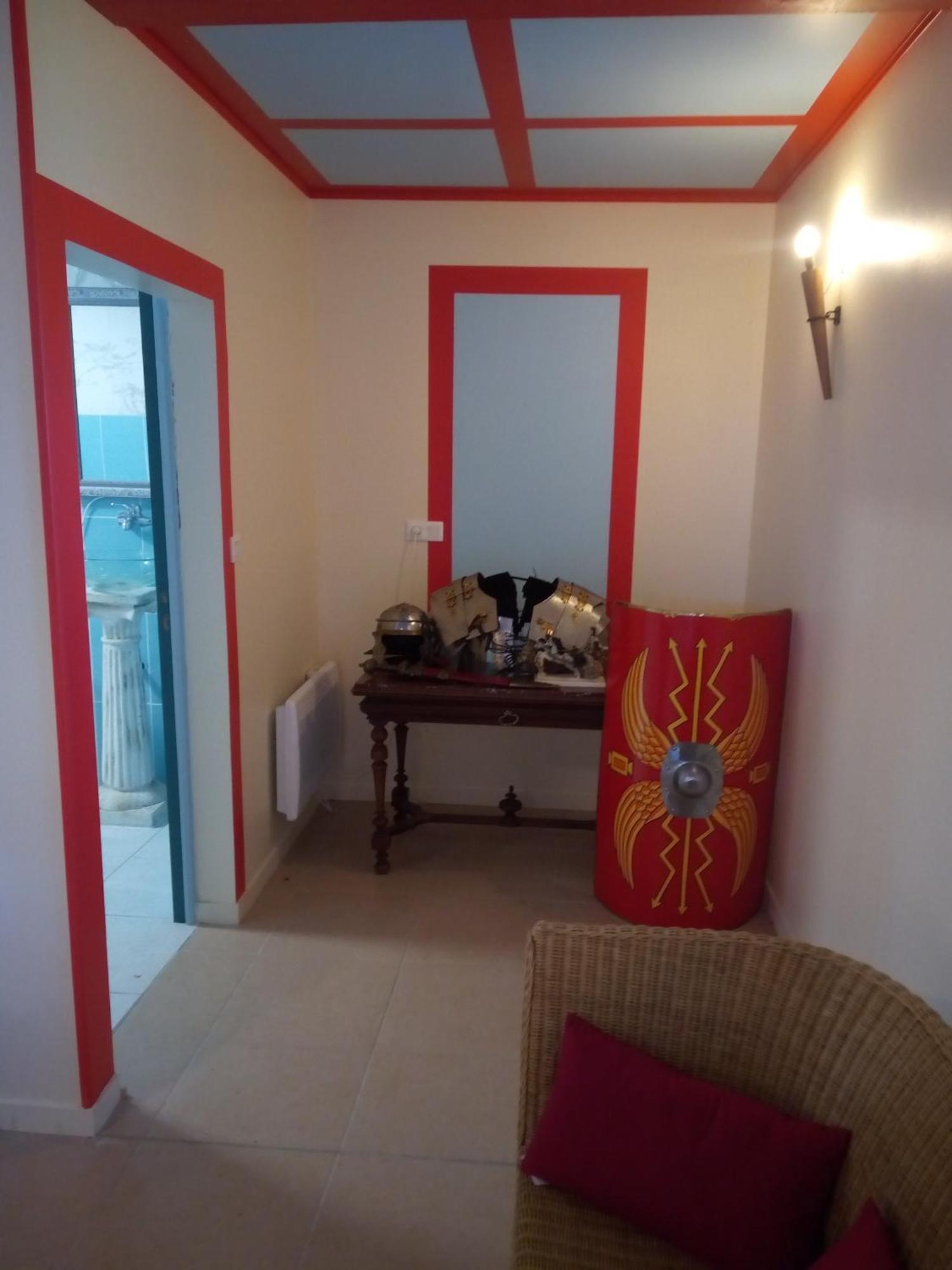 Bed and Breakfast Le Chevalier Des Marettes Airel Exterior foto